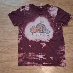 Bella And Canvas Kids Fall Tee Shirt Burgundy
